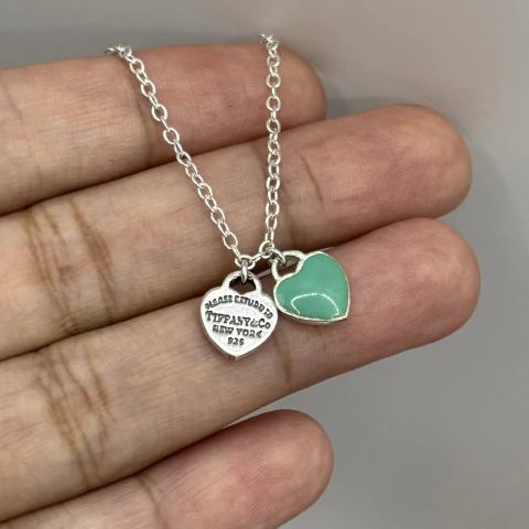 Pulseira 2 corações - Prata Legítima