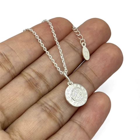 Colar pand. 50 cm. Prata Legítima