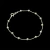 Pulseira bolas pontilhada 15.5 cm. 3.1 mm.