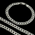 Corrente grumet 60 cm. e pulseira 7.5 mm.