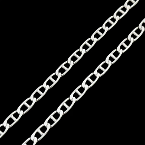 Corrente piastrine 70 cm. 4.3 mm. Prata Legítima