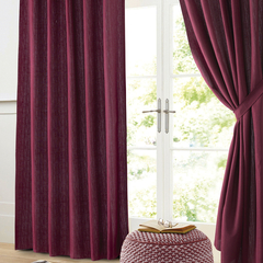 Jgo cortinas ambiente 145 x 205 c/u Microfibra "Rafia" Bordó Jean Cartier