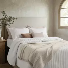 Imagen de Manta pesada tejida pie de cama o sillón