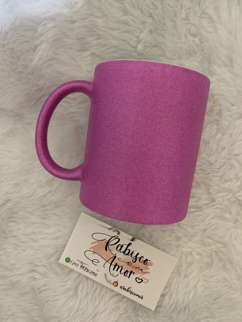 Caneca de Porcelana - Com Glitter