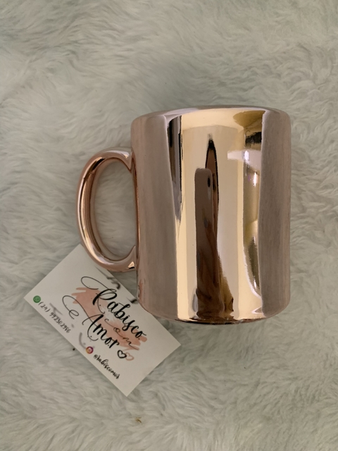 Caneca de Porcelana - Cromada