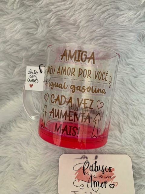 Caneca de Vidro - Amizade