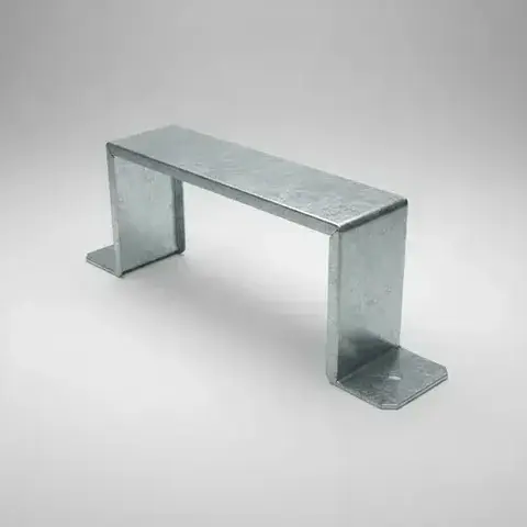 Grampa Caño 2x4 Chapa Galvanizada 5x10 Abrazadera x unidad