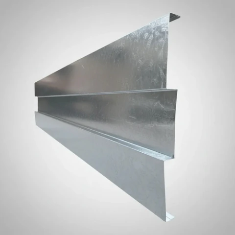 Zing Cenefa Cierre Frente 30cm X 1.22mt Techo Chapa Galva