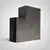 Codo Agua Rectangular 2x4 Negro 5x10 Cms 90 Grados Perfil