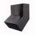 Codo Agua Rectangular 2x4 Negro 5x10 Cms 45 Grados Frente - comprar online