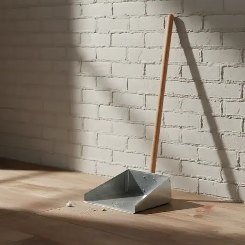 Pala De Chapa Para Basura Cabo Madera