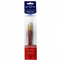 Pincéis Winsor & Newton 03 Peças Water Colours na internet