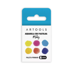 Aquarela Pastilha Matiz - Primari - 6 Cores - Artools