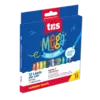 Lápis de Cor Mega Soft Color Tamanho Jumbo 12 Cores + Apontador - Tris
