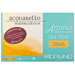 Bloco Artístico Fabriano VF GF 300g/m² 31X41cm 20Fls
