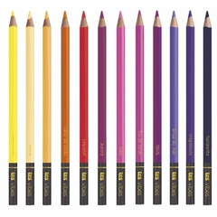 Lapis de Cor Vibes – Tons Entardecer – 12 Cores + 1 Lápis 6B – Tris - comprar online
