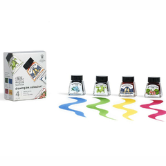 Tinta Para Desenho Winsor & Newton Ink Collection C/4 Vibrant Tones - JCN Artes