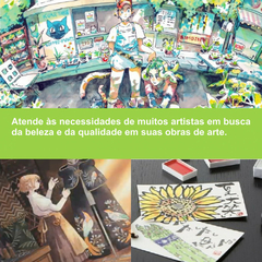 Aquarela Kuretake Gansai Tambi Champagne Gold - JCN Artes
