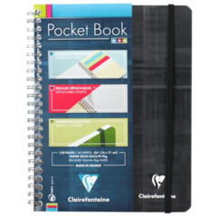 Caderno Clairefontaine Pocket Book Pautado A5+ Preto
