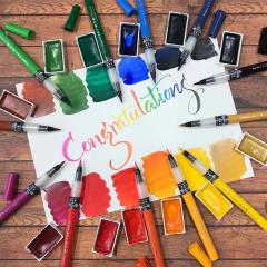 Caneta Kuretake Cambio Tambien N33 Cadmium Orange na internet