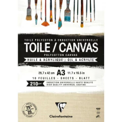 Bloco de Tela Clairefontaine A3 10 Folhas