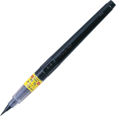 Caneta Fude Pen Kuretake No. 24 Fina Preta
