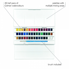 Aquarela Winsor & Newton Cotman HP Studio 45 Cores na internet