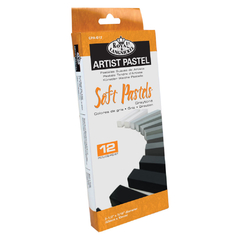 Giz Pastel Seco Tons de Cinza com 12 Cores - Royal & Langnickel