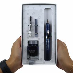 Caneta Tinteiro Curidas Ed Limitada Abyss Blue Pena F