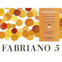 Bloco Para Aquarela Fabriano 5 GF 300g/m² 26X36cm 20Fls