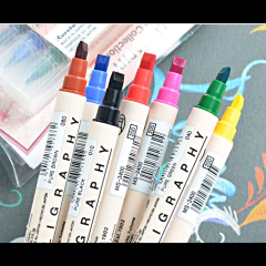 Caneta Caligráfica Zig Kuretake 052 Apricot - loja online