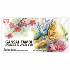 Aquarela Kuretake Gansai Tambi C/14 Portable