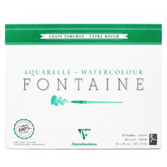 Papel para Aquarela Clairefontaine Fontaine Torchon 300g/m² 24X30cm
