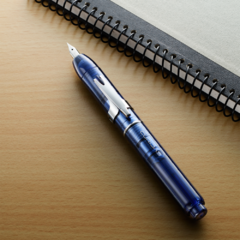 Caneta Tinteiro Curidas Platinum Abyss Blue Pena EF - loja online