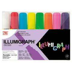 Marcador Zig Illumigraph PMA-720 Estojo C/8 Cores