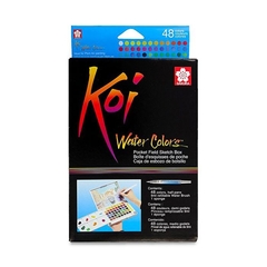 Tinta Aquarela Koi Water Colors 48 Cores - Sakura