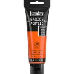 Tinta Acrílica Basics 118ml 982 Flourescent Orange - Liquitex