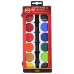 Aquarela em Pastilha Koh-I-Noor 12 Cores - comprar online
