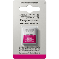 Tinta Aquarela Winsor & Newton Profissional Pastilha S3 545 Quinacridone Magenta