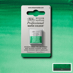 Tinta Aquarela Winsor & Newton Profissional Pastilha S1 721 Winsor Green (Yellow Shade) - comprar online