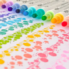 Caneta Zig Clean Dot Dual 301 Splash na internet