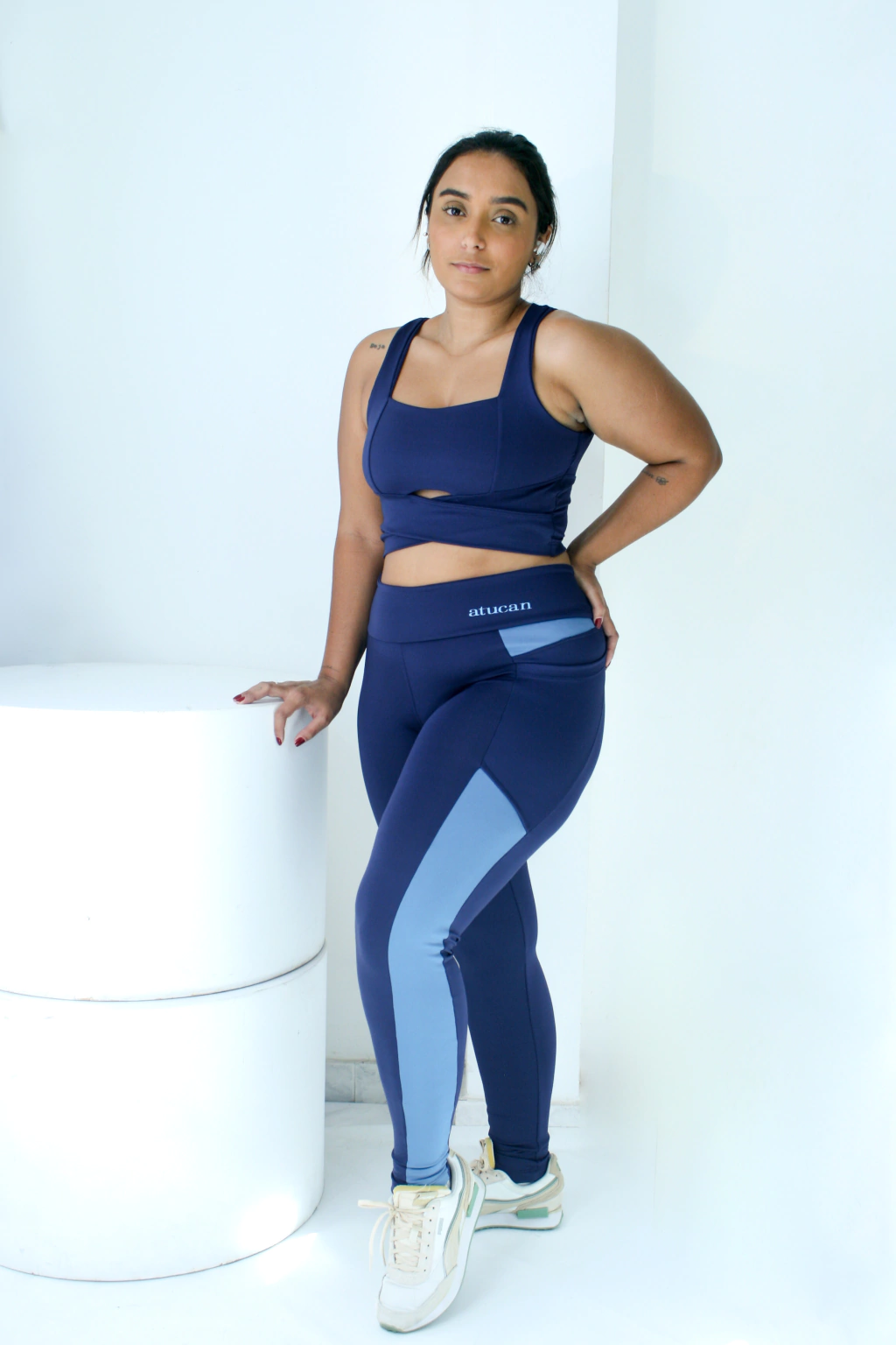 Calça Legging Duo Azul Marinho