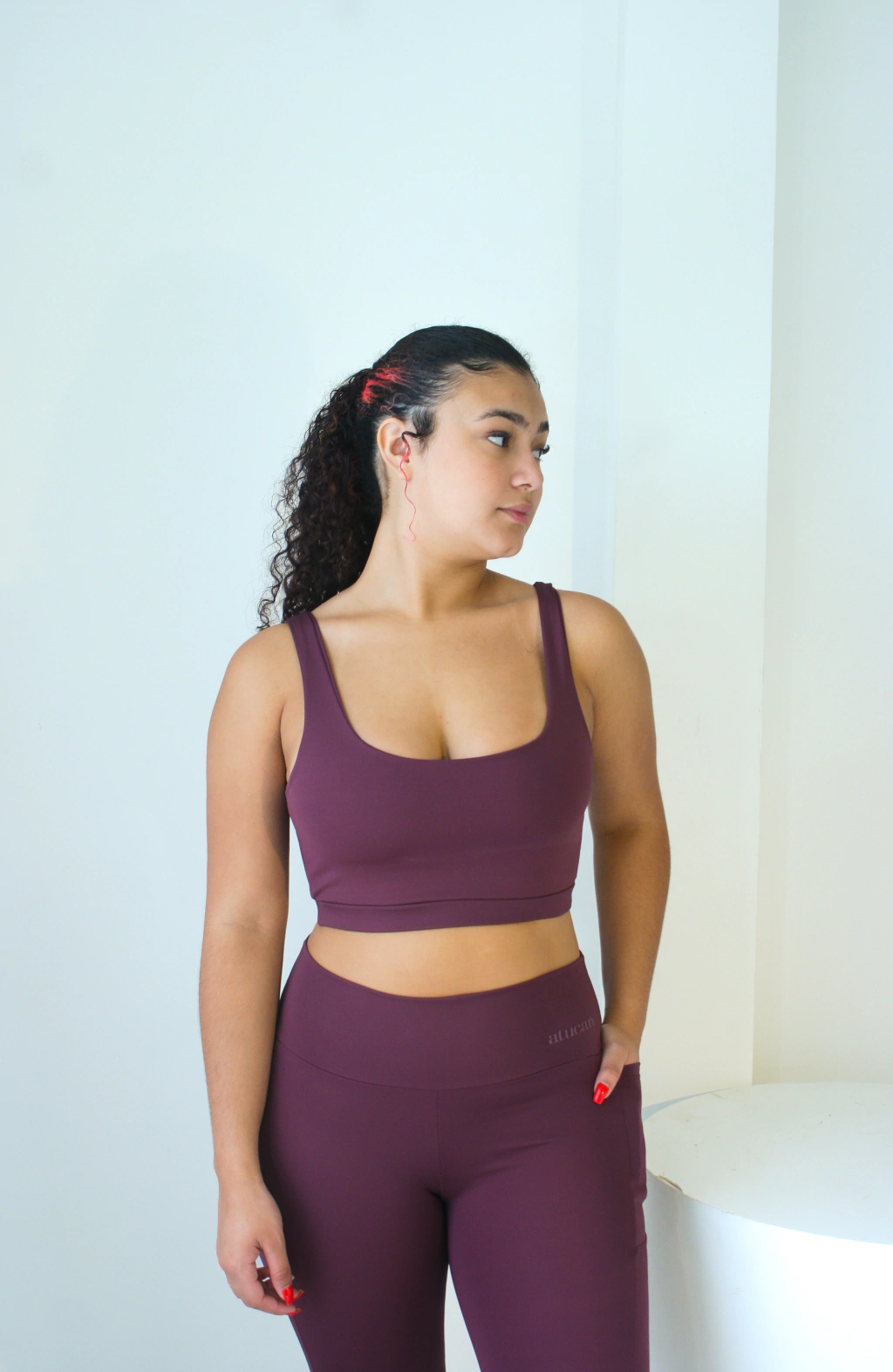Top decote costas uva Sofia
