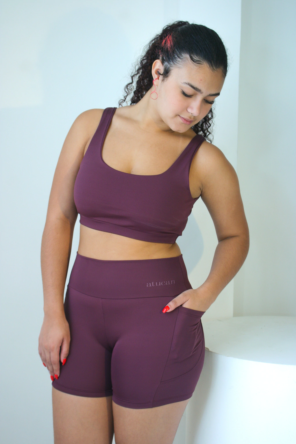 Short Bolso Uva