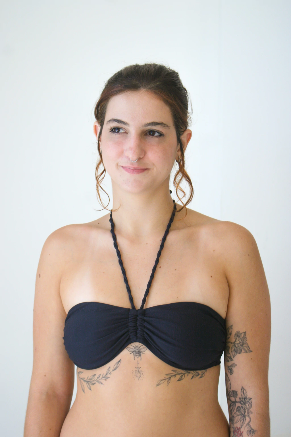 Top Nathalia Preto Tomara que Caia