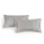 Kit 2 Porta Travesseiros King Cinza Marmo Novara 300 Fios Trussardi