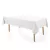 Toalha de Mesa Retangular 180x270cm 8 lugares Veríssimo Branca Karsten