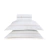 Jogo de Cama Casal Branco Bordado Natural | Trussardi - Cammillo