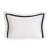 Fronha King 50x90cm 300 Fios Branco/Marinho | Trussardi - Vercelli