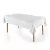 Toalha de Mesa Retangular 180x220cm 6 lugares Fragnani Branca Sempre Limpa Karsten